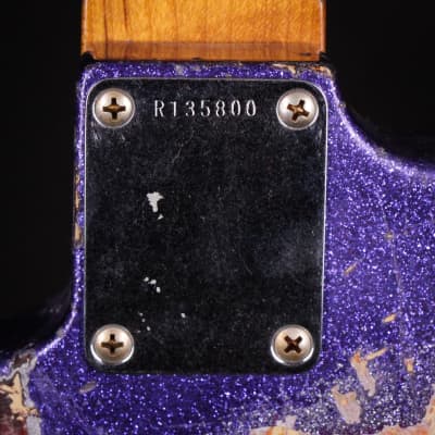 Fender Custom Shop 1962 Stratocaster Super Heavy Relic Dennis Galuszka Masterbuilt Brazilian Rosewood Purple Sparkle / 3 Color Sunburst 2024 (R135800) image 10
