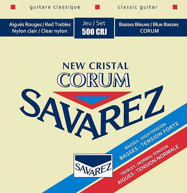 Savarez 500 CRJ New Cristal Corum Mixed Tension Classic Acoustic Guitar Strings 500CRJ Set image 1