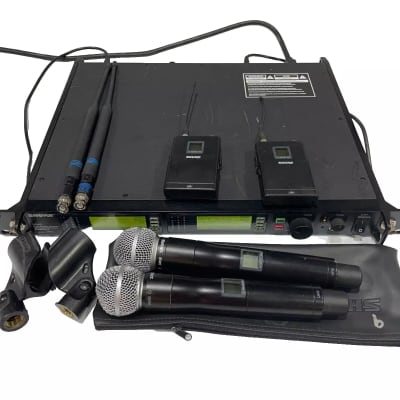 Shure UR4D L3 Dual Wireless Receiver W/2 UR2 Handheld Transmitters #2417 (One) image 7
