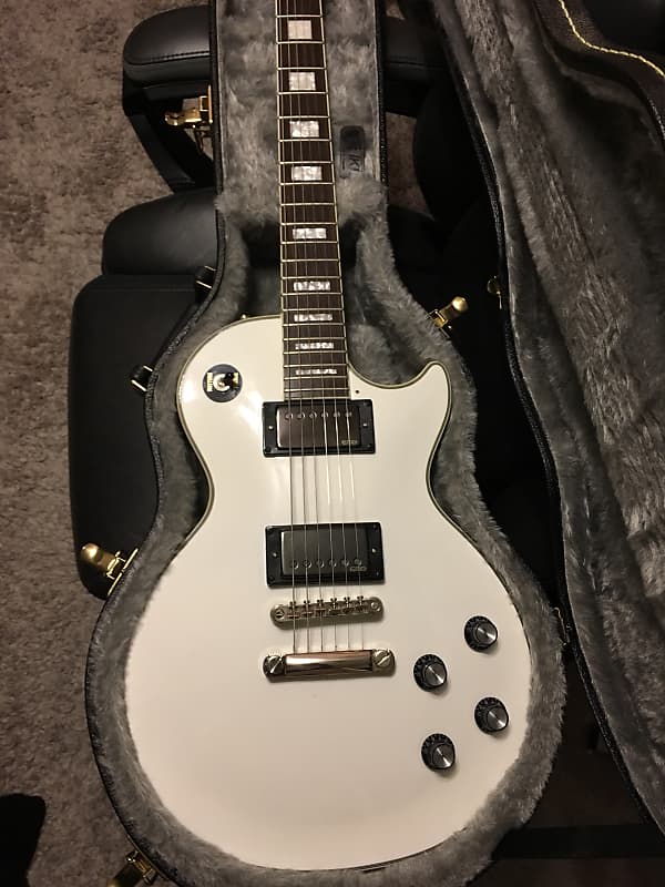 Epiphone Les Paul Custom, Arctic White with James Hetfield
