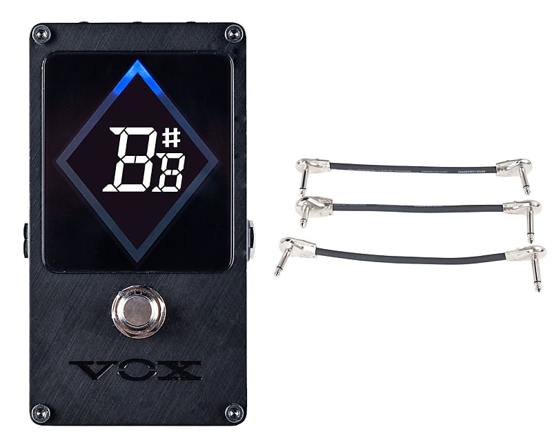 Vox VXT-1 Tuner + Gator Patch Cable 3 Pack