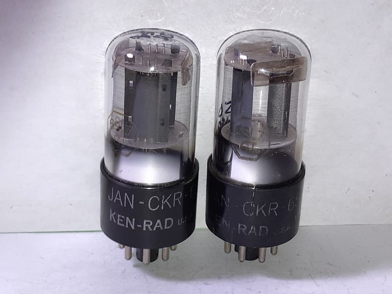 Ken-Rad 6SL7 VT-229 ECC35 JAN Mil-Spec Tubes - Matched Pair