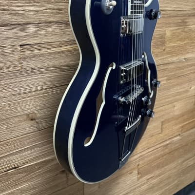 Epiphone Uptown Kat ES Semi Hollow Guitar- Sapphire Blue Metallic 7lbs  2oz. New! image 12