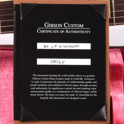 Gibson Custom Shop 1960 Les Paul Standard "CME Spec" Factory Burst VOS w/Scarface Neck (Serial #04164) image 10