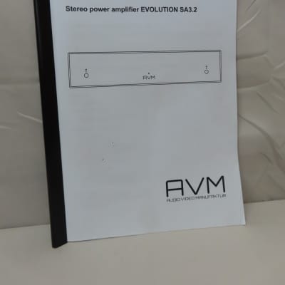 AVM Audio AVM - SA 3.2 Power Amplifier - 325 Watt Power Amp w/ Box & Manual image 7