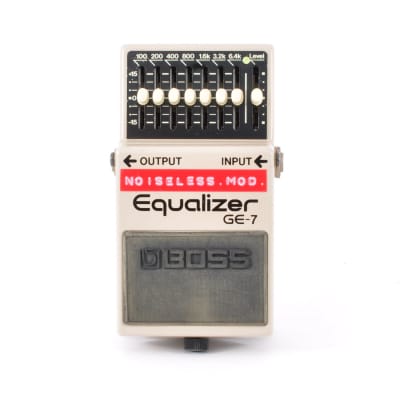Boss GE-7 Modified Noiseless Equalizer PSA.OK Made In Taiwan 1995 Guitar Effects Pedal Used From Japan #CH09483 image 8