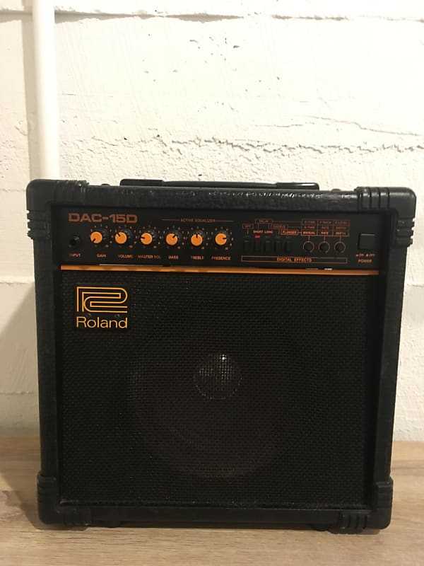 Vintage Roland DAC-15D Guitar Amp w/Chorus Flanger Delay Amplifier