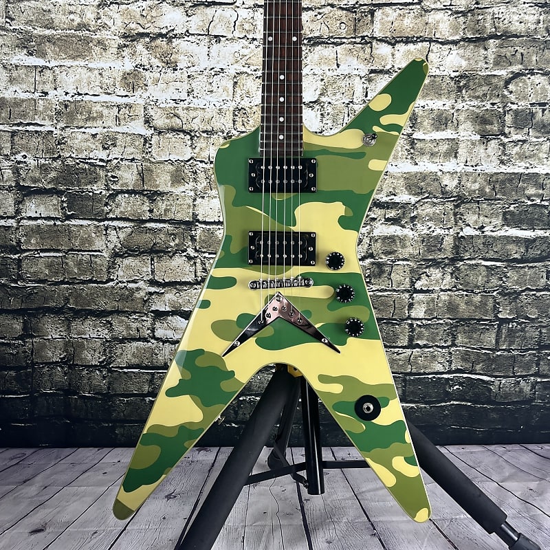 Washburn Dime32 EC Dimebag Darrell Signature Model Electric Guitar - Green  Camo (Used)