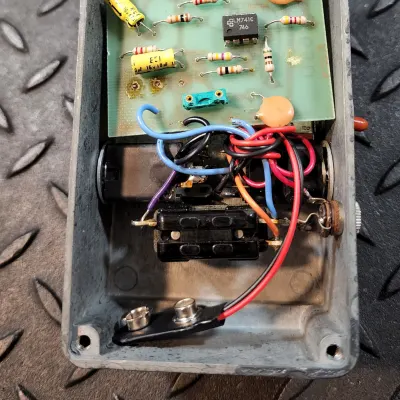 DOD Overdrive Preamp 250 Vintage 1979 Grey Box LM741C Chip Boost Side Clipping Toggle Mod image 8