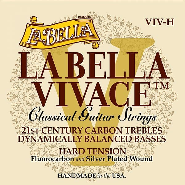 LaBella VIV-H La Bella Vivace - Hard Tension Classical Guitar Strings image 1