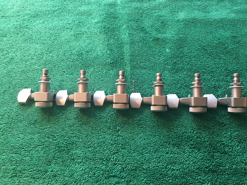 Schaller 6 in line Fender locking tuners satin Reverb