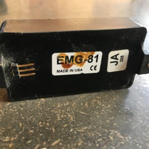 EMG EMG-81 JA Humbucker w/ Screws / Springs Black image 5