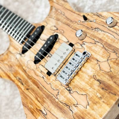 T's Guitars DST-Pro 22 Carved Spalted -Natural- 2021 [Made in Japan] image 4
