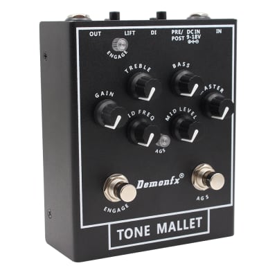Demon FX Tone Mallet Bass PreAmp Boost/OD with DI Fast US Ship image 2