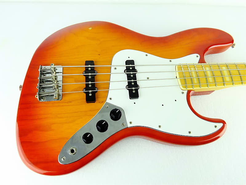 Fender Japan JAZZ BASS JB75-90US LAS 1999 P-SERIAL Light Amber Sunburst