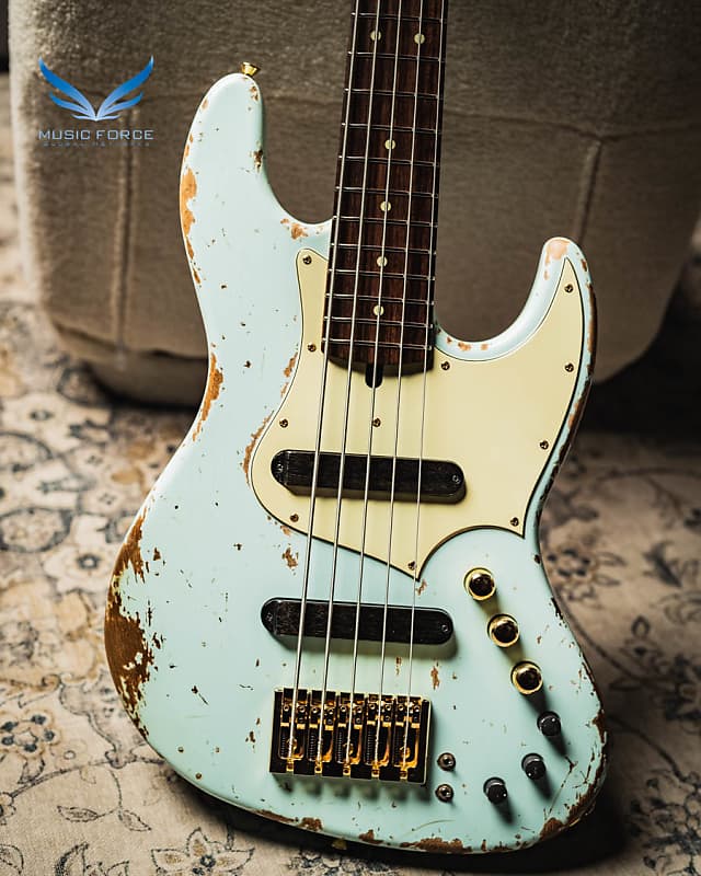 Xotic XJ-1T 5st Sonic Blue (Lacquer) #2305 Heavy Aged/Alder
