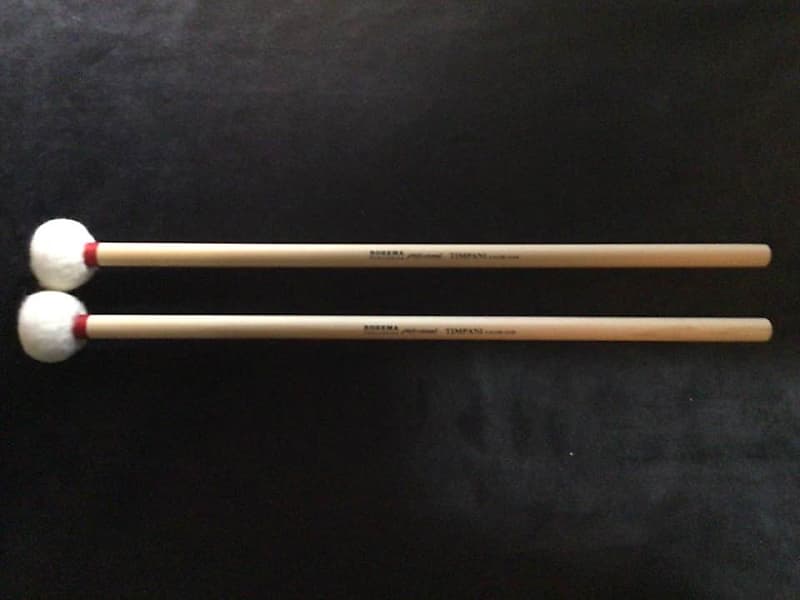 Rohema Percussion Pro Series Timpani Mallets Xtra Hard Reverb