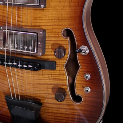 Maxey Archtops Lark Guitar - Tele Style Archotp Burst image 3