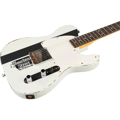 Fender Custom Shop Limited Edition Joe Strummer Esquire Relic Rosewood Fingerboard Electric Guitar Olympic White image 5