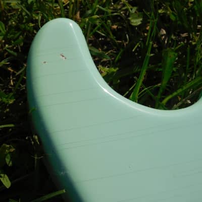 4lbs 4oz BloomDoom Nitro Lacquer Aged Relic Surf Green S-Style Vintage Custom Guitar Body image 2