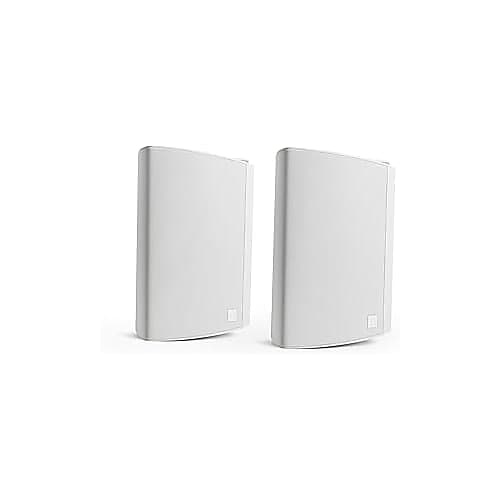 Definitive Technology Dymension AW-550 Outdoor Speaker (White, Pair), Two-Way Surface Mount Wired Speakers, 5.25&quot; Woofer, 1? Tweeter, &amp; 5?x8 Passive Bass Radiator, IP66 All-Weather Outdoor Speakers  			