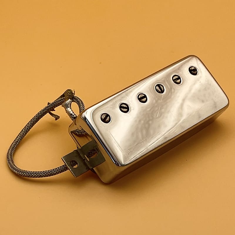 1980 Gibson Pat. No. 2737842 Mini-Humbucker Chrome Mini Humbucking Pickup  Vintage Original Small Humbucker Gibson Les Paul Deluxe