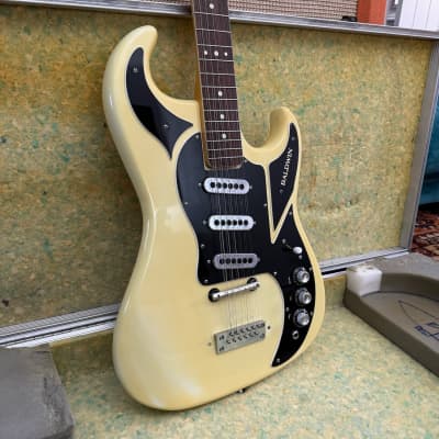 Vintage 1967 Baldwin Burns Double Six White 12 String Electric Guitar Case 1960s for sale