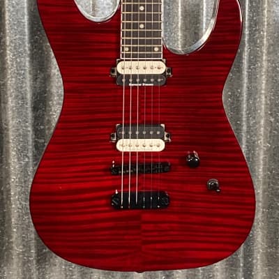 Dean MD24 FM TCH MD 24 Select Flame Maple Top Transparent Cherry Guitar #0138 Used image 1