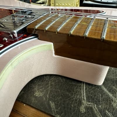 Mulholland Mod, Fender CuNiFe Jazzblaster / Jazzmaster - Shell Pink Relic image 12