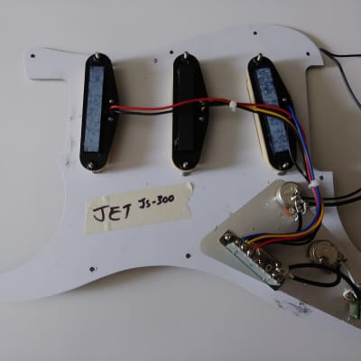 Strat Style SSS Guitar Pickguard,  Tortoise(Pickups from Jet JS-300) with screws image 2