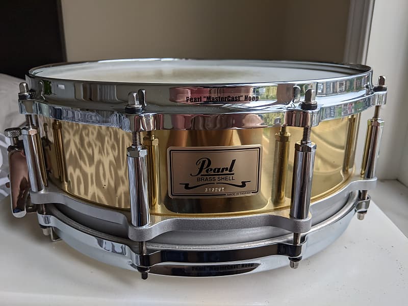 Pearl Brass Free-Floating Snare Drum Brass