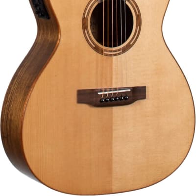 Teton STG110CENT Ovangkol Grand Concert Cutaway Solid Spruce Top 6-String Acoustic-Electric Guitar image 1