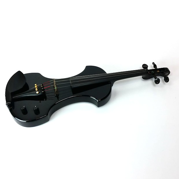 Fender FV-1 Electric Violin Black w/ Case, Shoulder Rest