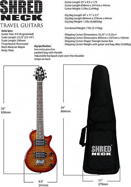 Shredneck travel outlet guitar