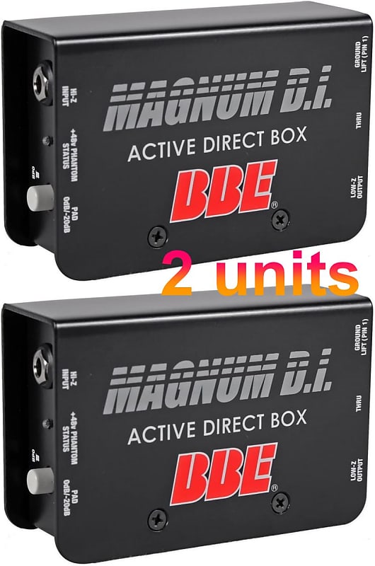 1Pair- 2 (units) of BBE Magnum DI Active Direct Boxes image 1
