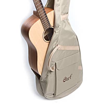 Cort ADMINIOP Standard Series Dreadnought 3/4 Size Mahogany Neck 6-String Acoustic Guitar w/Gig Bag image 7