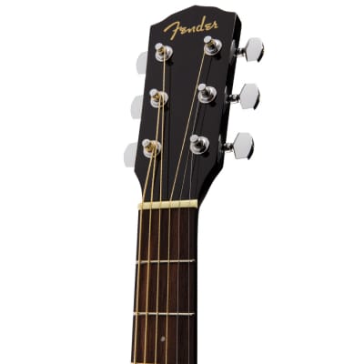 Fender CD-60S Solid Top 6-String Dreadnought Acoustic Guitar - Black image 4