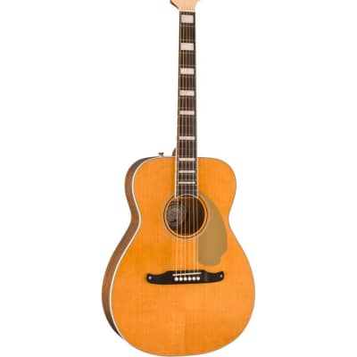 Pre-Owned Fender Malibu Vintage, Ovangkol Fingerboard, Acoustic Guitar - Aged Natural image 2
