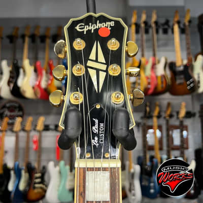 Epiphone Les Paul Custom 3 Pickup Ebony image 3