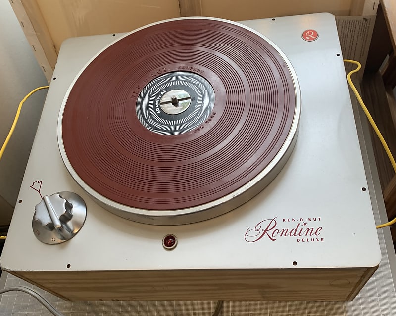 Rondine REK-O-CUT Deluxe B-12-H turntable + Shure M-16 Phono Reproducer  			