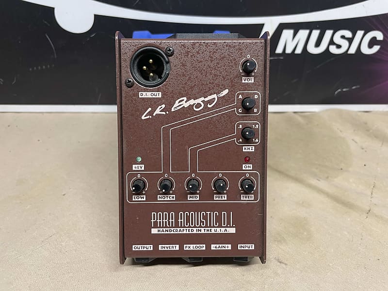 LR Baggs Para Acoustic D.I. Acoustic Guitar Preamp EQ DI Box Brown