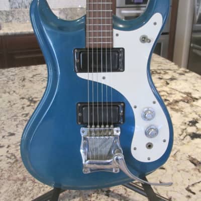 Mosrite Ventures II Guitar Blue All Original - Including Case - More pics if needed image 2
