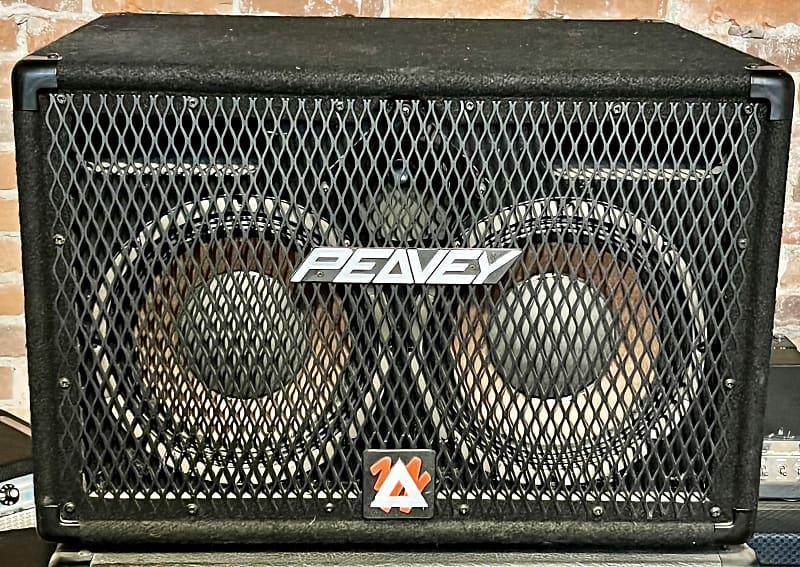 Peavey 210 TXF 2x10" Bass Speaker Cabinet with Tweeter Black Works Great ! image 1