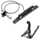 Fishman PRO-ARC-TOP Archtop Transducer Acoustic Guitar Pickup + 6-String Capo