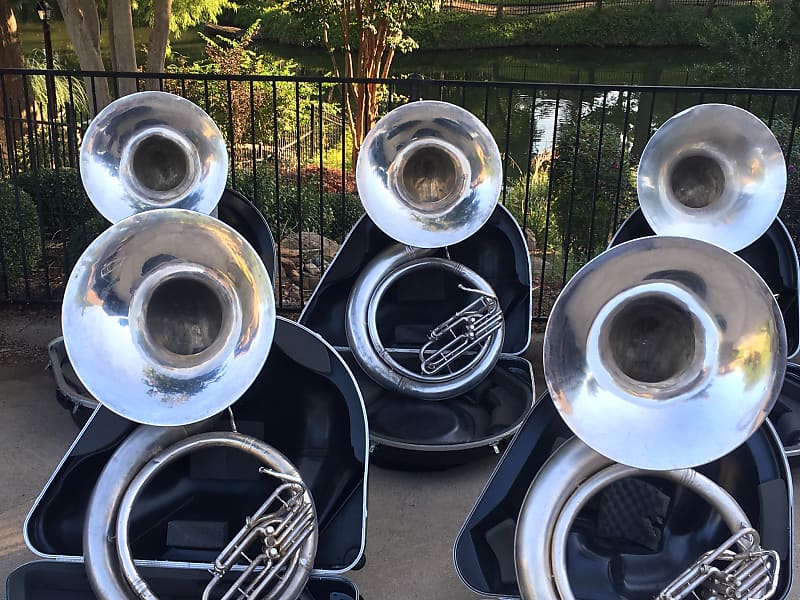 KING 2350 Silver Sousaphone Tuba ( NOTE I have 4 of these, Reverb