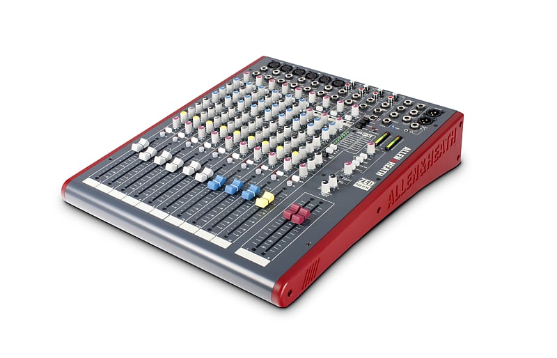 Allen & Heath AH-ZED12FX 6 Mic Line + 3 Stereo, 4 aux sends, 3 band swept mid EQ., 24 bit effects with 16 presets, 2 x 2 USB I/O, 100mm Faders image 1