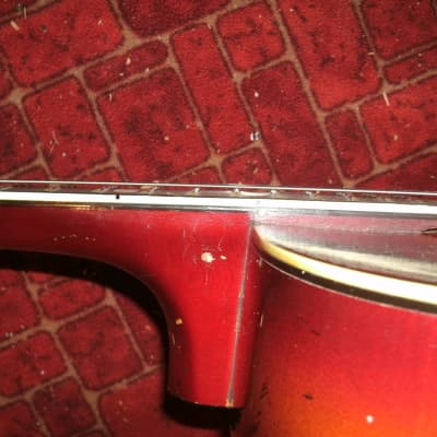 1947-51 Kay 17" Archtop guitar cherry sunburst DeArmond pickup image 10
