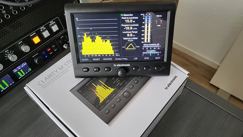 TC Electronic Clarity M Desktop Stereo Audio Loudness Meter | Reverb