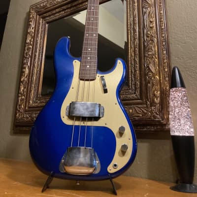 Super Rare ESP 400 Series '62 Precision Bass w/ Tele Headstock 1980's - Lake Placid Blue Metallic-AMAZING! for sale