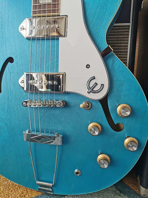 Epiphone Casino Worn 2022 Blue Denim | Reverb